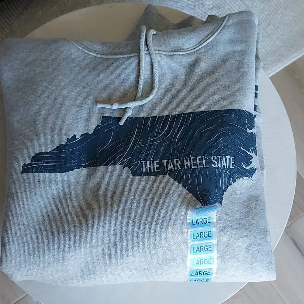 NWT State Of Mine North Carolina The Tar Heel State Fleece Lined Hoodie Mens L - Picture 11 of 15
